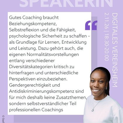 Gendergerechtigkeit und Antidiskriminierungskompetenz als selbstverständlicher Teil professionellen Coachings

Bei...