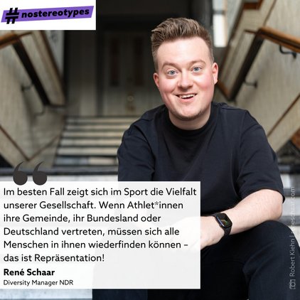 "Im besten Fall zeigt sich im Sport die Vielfalt unserer Gesellschaft. Wenn Athlet*innen ihre Gemeinde, ihr Bundesland...