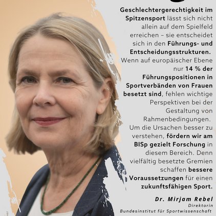„Vielfältig besetzte Gremien schaffen bessere Voraussetzungen für einen zukunftsfähigen Sport.“ 💪

👉 Doch noch immer...